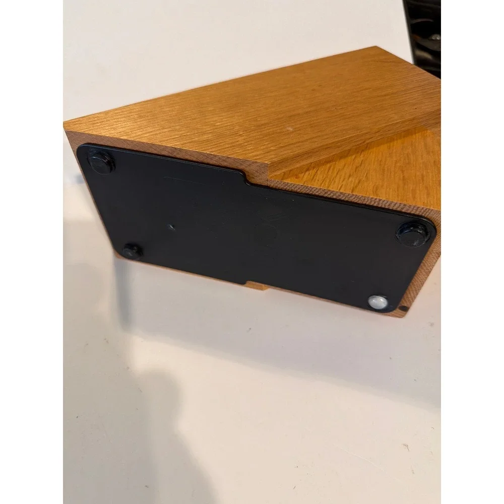 Cutco Honey Oak Wood Knife Block Slanted 8 Slot Cutlery Storage Organizer